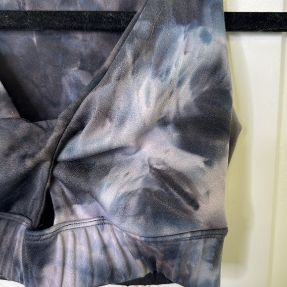 Tie-Dye Sports Bra - Black and Gray - Picture 3 of 5